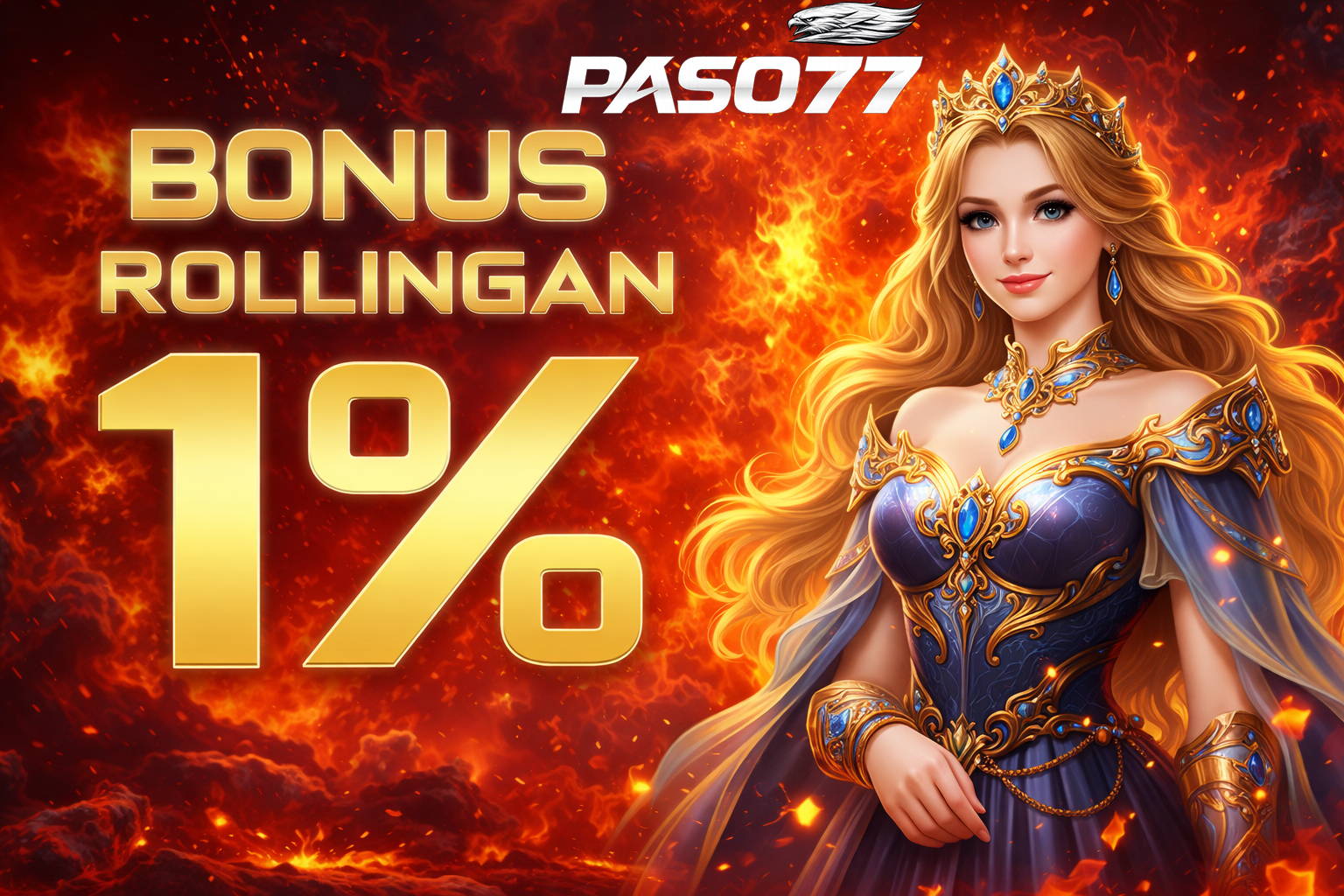BONUS ROLLINGAN MINGGUAN 1%